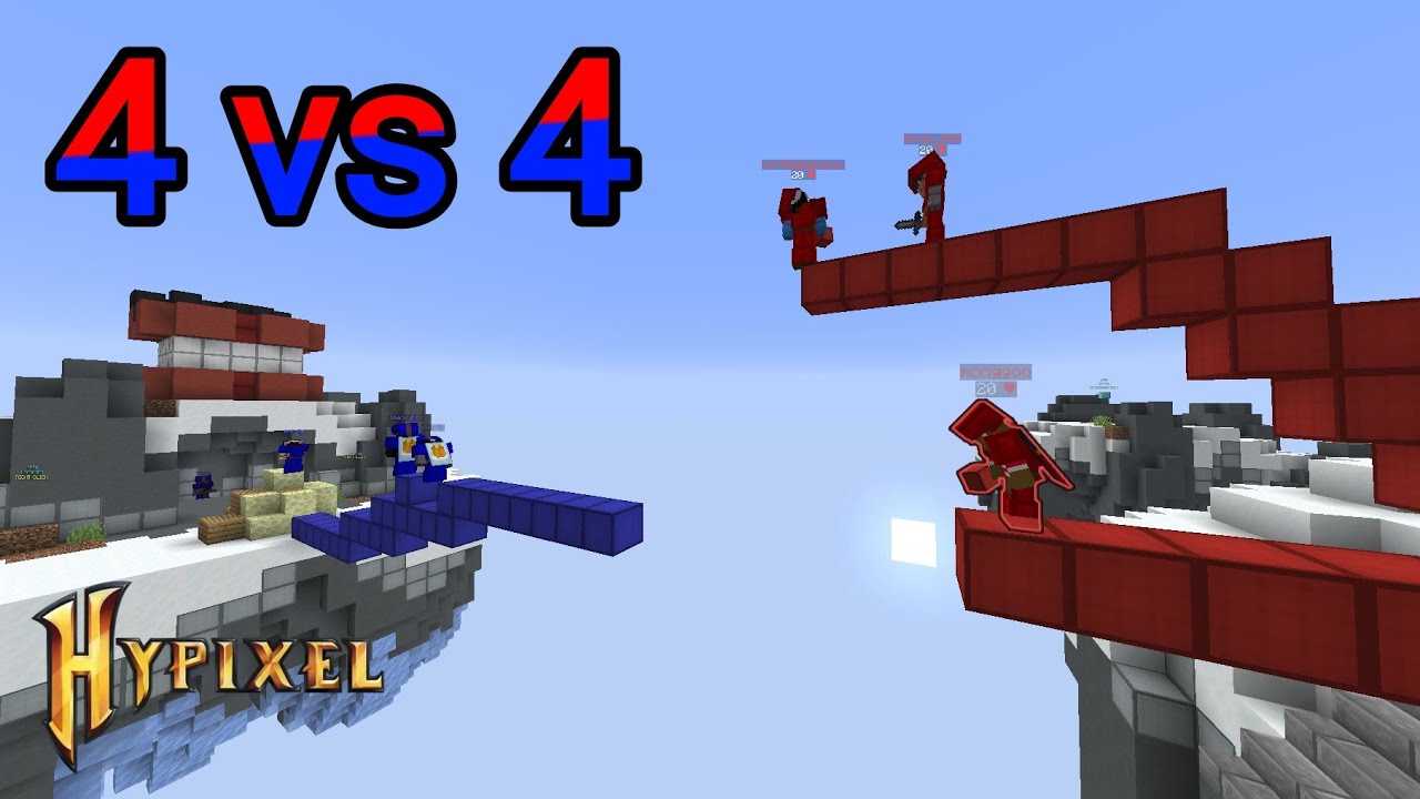 [하이픽셀 배드워즈] 뉴비가 많아졌다는 4vs4 모드 근황 (+ 쿠키영상 있음)