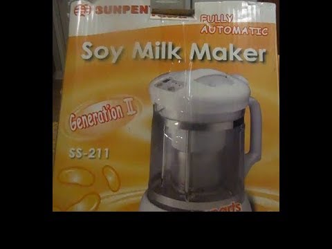 How to make soymilk with the Soy Milk Maker SS-211 Part 2 of 2