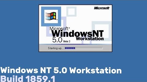 Windows NT 5.0 beta 2 build 1859