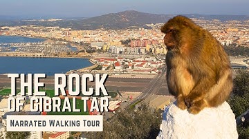 The Upper Rock, Gibraltar | 4K Narrated Walking Tour | Let