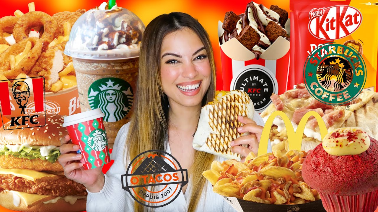 JE TESTE LES NOUVEAUTÉS O'TACOS ( Nouveau tacos ), KFC,  BURGER KING , MC DO, KINDER , KIT KAT..