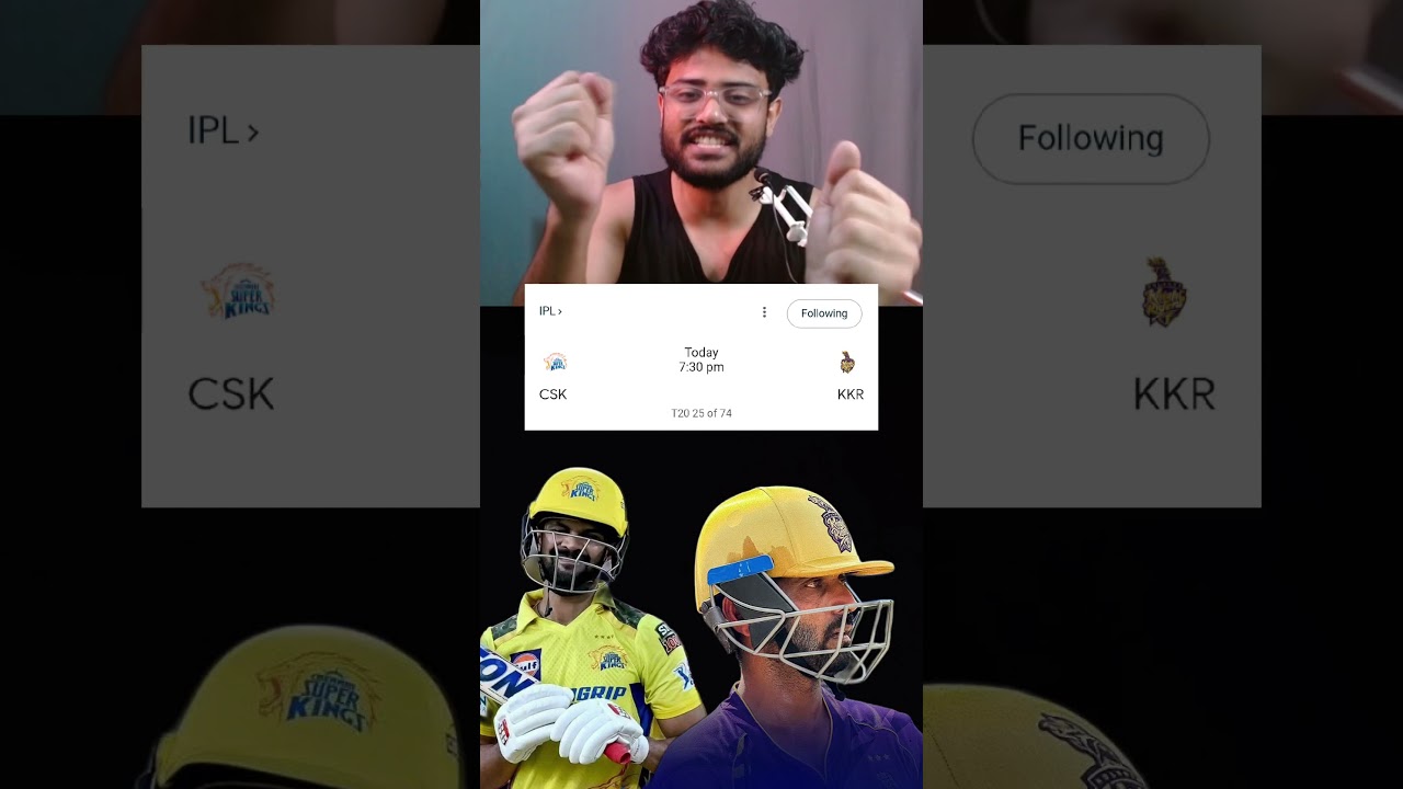 CSK vs KKR - Match 25 Prediction - IPL 2025 🔥ft. MS Dhoni 