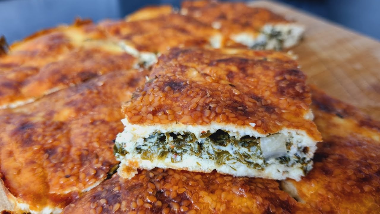 SU BÖREĜİ LEZZETİNDE UNSUZ ISPANAKLI  BÖREK TARİFİ   ✅️  #Glutensiz