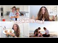my natural hair, cook with me, + pottery results!