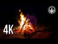 Relaxing bonfire of a summer night. Sounds of nature for relaxation and sleep.