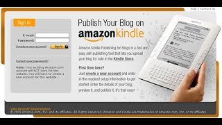 How To Publish Your Blog On Amazon Kindle?