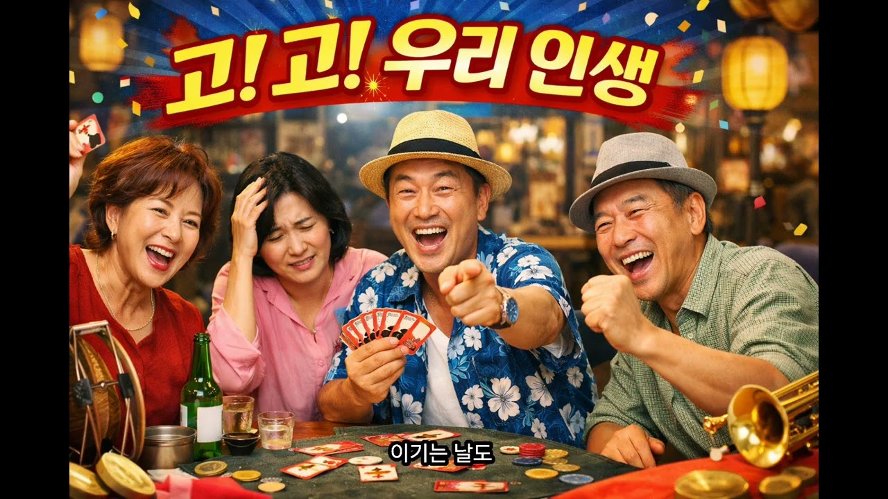 고고 우리 인생 🎵 | AI 음악 | 남성 보컬 | 완전 트로트 | 흥겨운 고스톱 인생송