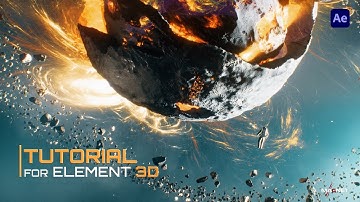 How to make space inside element 3D II After effect II Element 3D tutorial