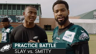 Darius Slay \& DeVonta Smith BATTLE IT OUT in Practice | Philadelphia Eagles