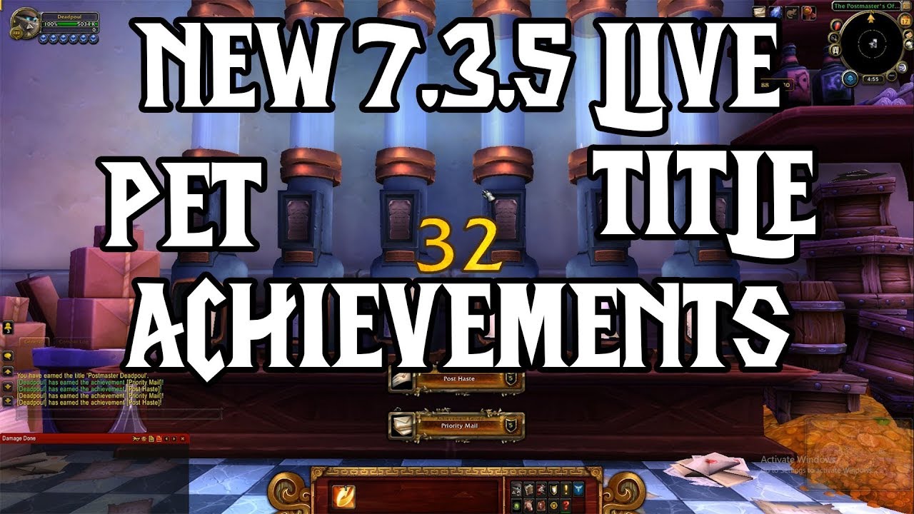 7.3.5 Live: Full Dalaran Mailroom Questline!