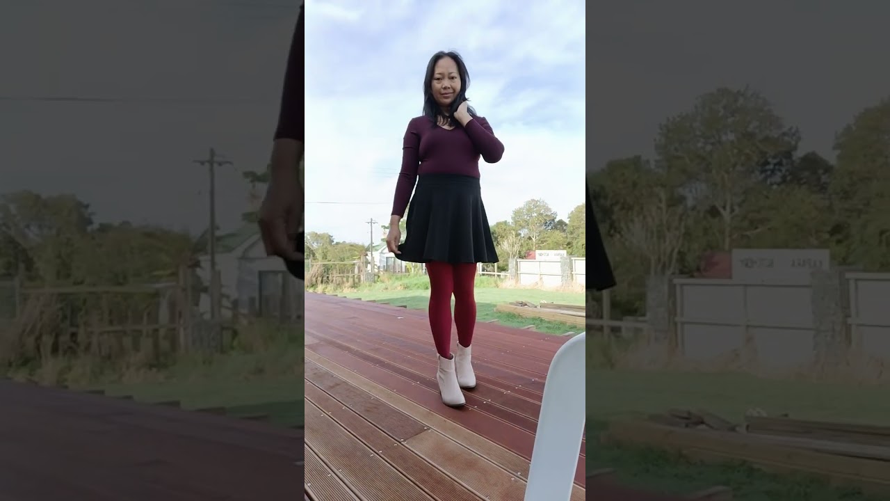 reinforced toes pantyhose boots try on 