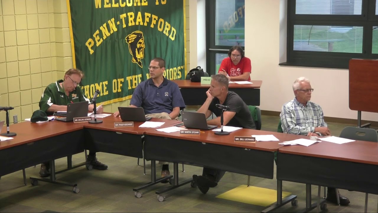 Penn Trafford School Board Meeting 9 9 19 Part 2 YouTube