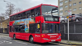 Full Journey on the Route 96 (15112 LX09FZJ) Scania N230UD Omnicity Stagecoach London
