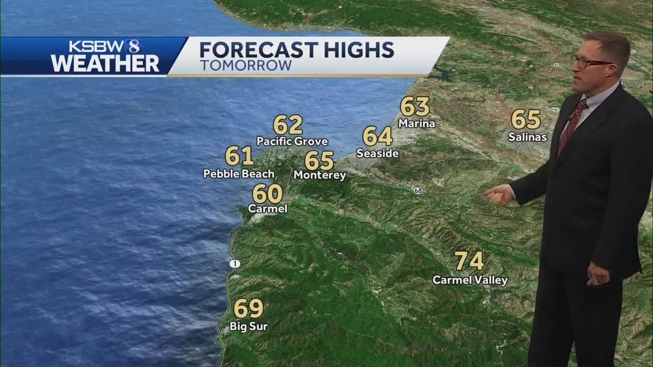 Mostly sunny cooler temps - YouTube