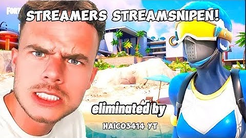 IK GING STREAMERS STREAMSNIPEN EN DIT GEBEURT ER!!!