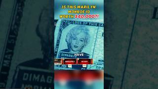 Is this Maril Yn Monroe Id worth $40,000?!🙄#pawnshop #pawnstars #antique #auction #collection