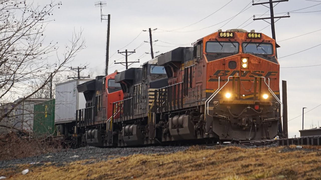 Railfanning Union NJ 2/21/26 (feat BNSF, CN, KCS and NS 8100)