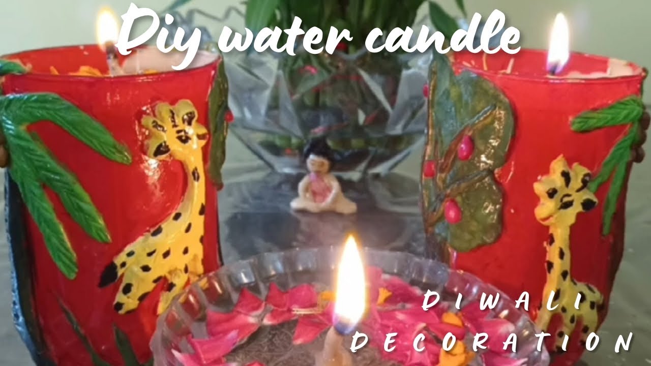 DIY how to make water candle at home Floating water candle Diwali