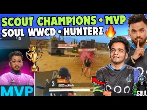 Scout Champions 🏆 iQOOSouL WWCD Soul Hunterz and Saumay on Fire 🔥 - YouTube