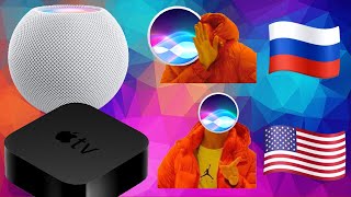 Обзор Homepod Mini с РУССКОЙ Siri / Тест Возможностей Сири на Русском Языке / BLURRY