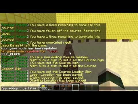 Minecraft Bukkit Plugin - Parkour Palace - Timers, effects and more!
