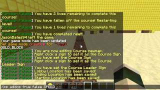 Minecraft Bukkit Plugin - Parkour Palace - Timers, effects and more!