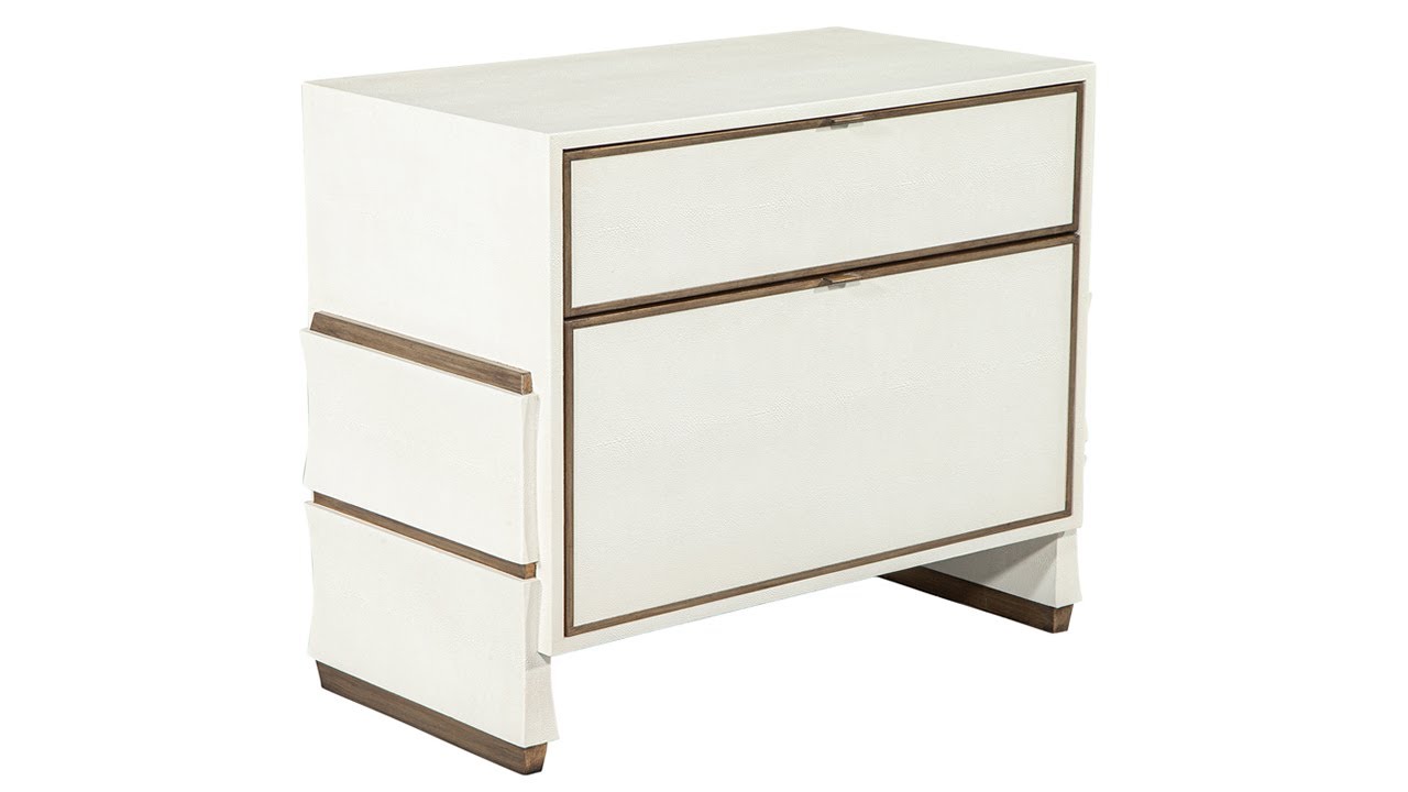 CM-3046 Faux Shagreen Modern Office Cabinet