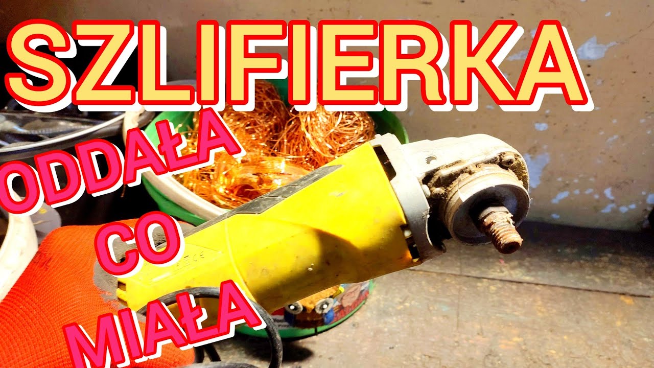 Miedź ze szlifierki