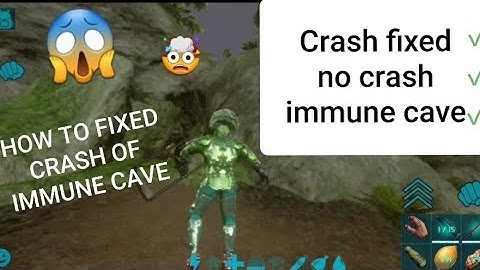 Swamp/immune cave crash fix Ark mobile  | ɪɴᴠɪsɪʙʟᴇ ᴀʀʀᴏᴡ