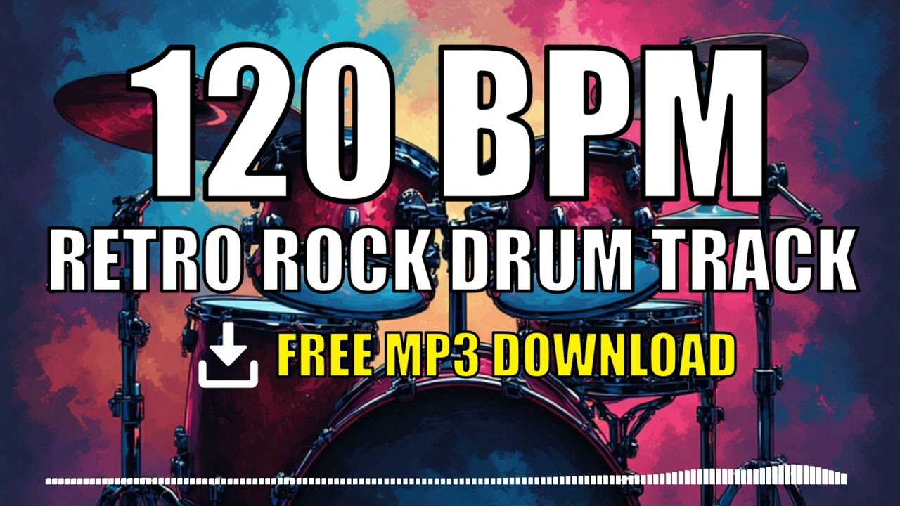 🎸 Retro Rock Drum Track – 120 BPM | FREE MP3 DOWNLOAD 🥁
