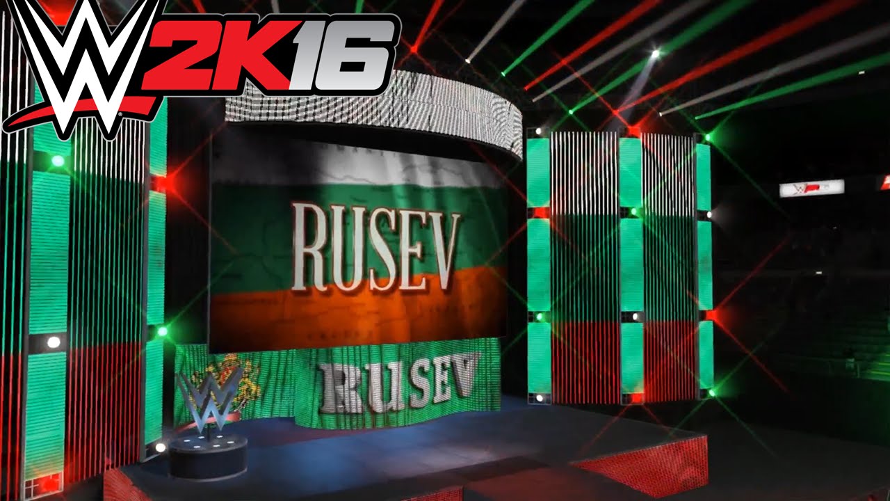 WWE 2k16 PC: Rusev Entrance Graphics Preview - YouTube
