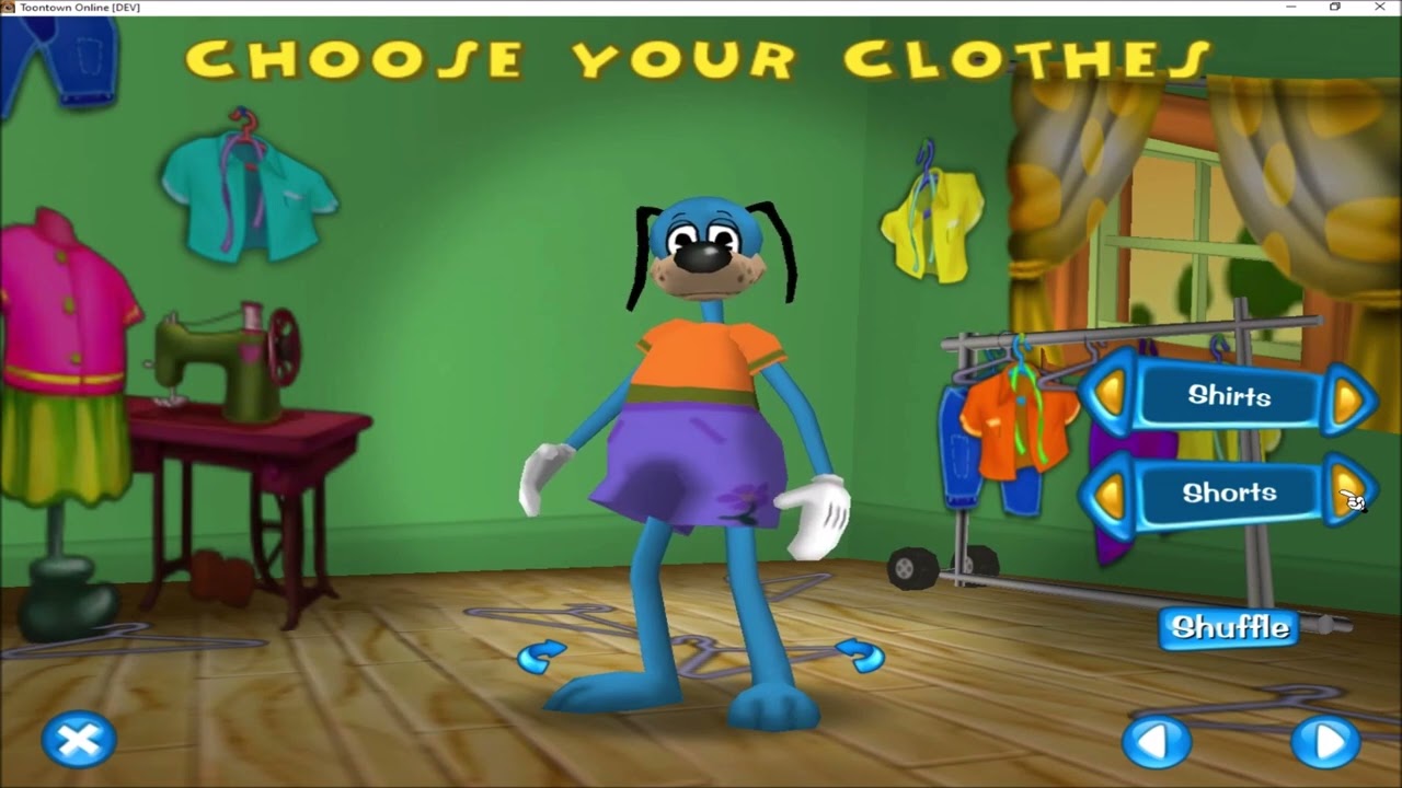 Toontown Rewritten Flower Shorts For Male Toons Content Pack (Link In Description)