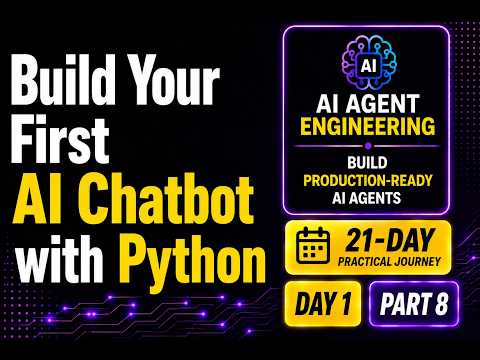 Day 1 – Part 8: Build Your First AI Chatbot with Python