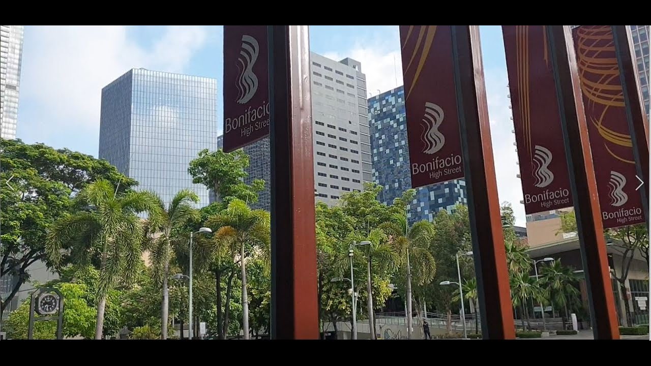 Walkthrough Along BGC Main Streets While Going to Office During the 3rd ...