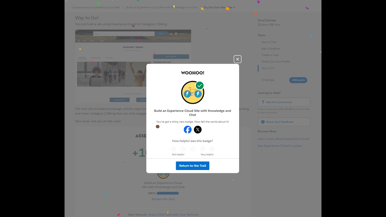 Build an Experience Cloud Site with Knowledge and Chat || Try Out Your ...