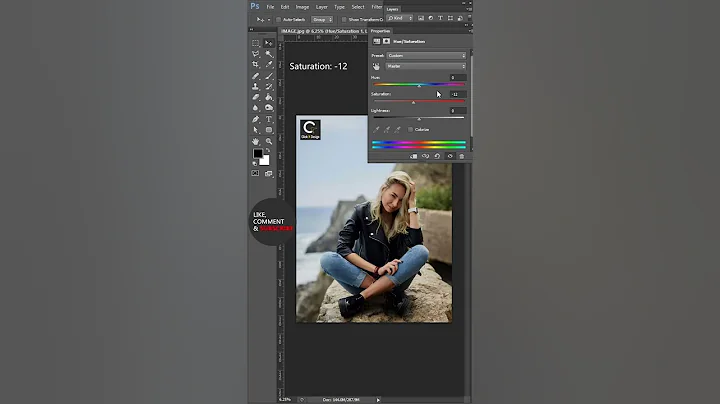 Cinematic Color Grading Photoshop Tutorial | Moody Color Grading Photoshop #Short