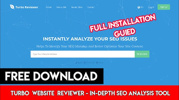 Turbo Website Reviewer - In-depth SEO Analysis Tool Free Download - Installation Guied