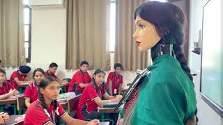First Live Session with IRIS - A Humanoid Robot Teacher | SVM Malerkotla