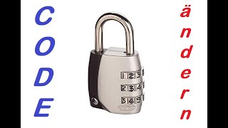 Change combination lock code Abus Jet Set 155, reset padlock.