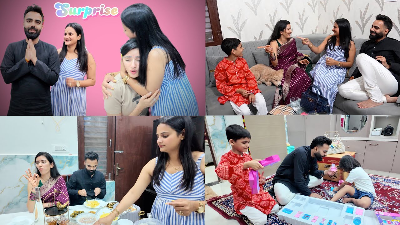 Lakhan bhaiya or bhabhi ne Diya surprise Diwali par 😍|| #snappygirls #vlogs 