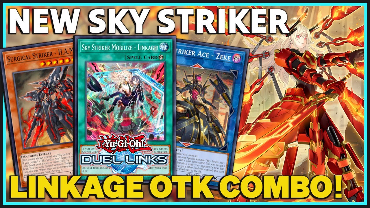 SKY STRIKER NEW SKILL: Ace Defying Fate | Board Destruction and OTK COMBO! [Duel Links Replay]