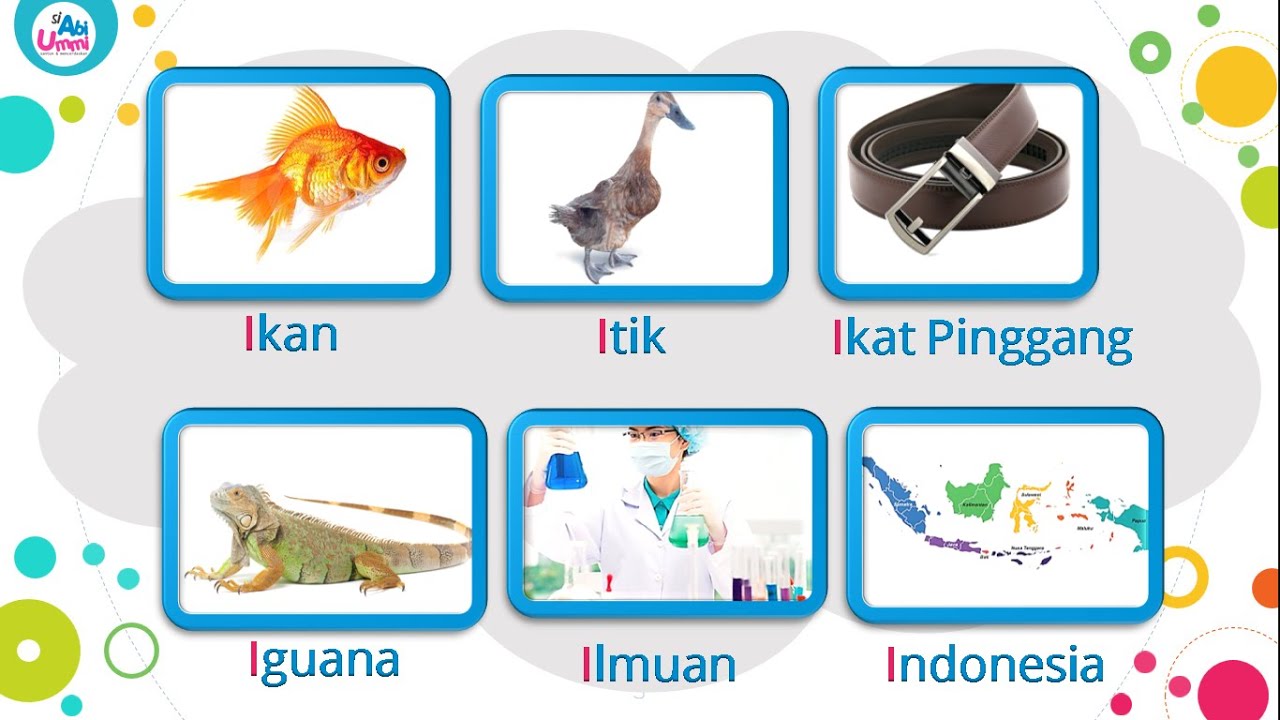 Belajar Mengenal Nama Benda Huruf I - Flashcard HURUF I - YouTube