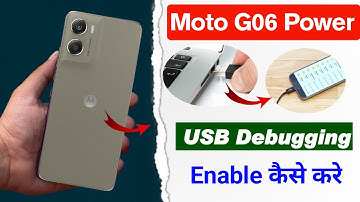 Moto g06 power me usb debugging kaise kare | how to enable usb debugging in moto g06 power 