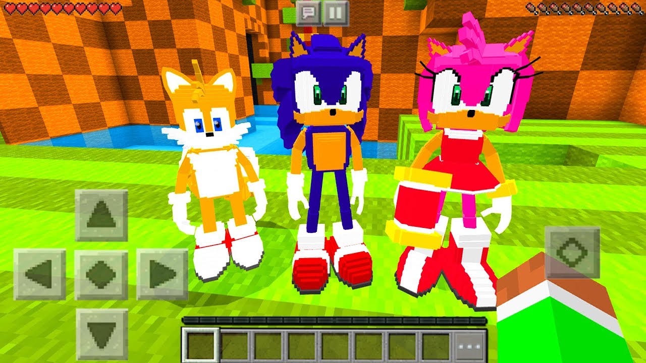 Minecraft PE : SONIC MOD in Minecraft Pocket Edition - YouTube