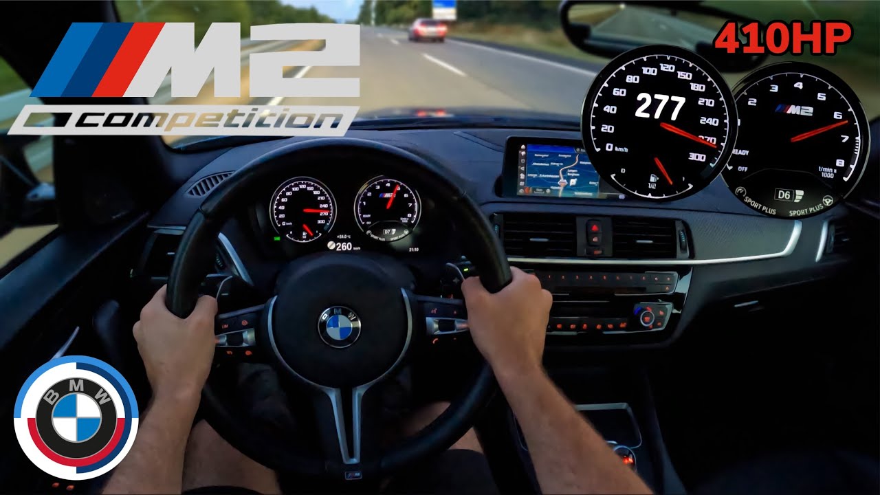 BMW M2 Competition 410HP ACCELERATION TOP SPEED & AUTOBAHN POV