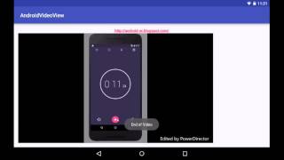 VideoView, play video from Internet - test on Nexus 7 running Android 5.1.1 screenshot 5
