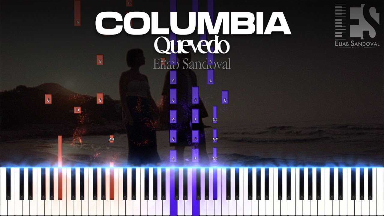 Columbia - Quevedo (Piano Tutorial) | Eliab Sandoval