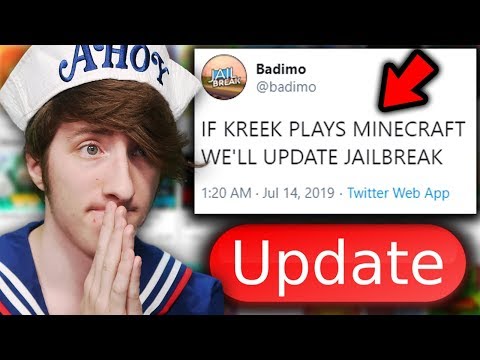 IF JAILBREAK DOESN'T UPDATE... I'M PLAYING MINECRAFT! UPDATE BADCC! | Roblox Jailbreak New Update - IF JAILBREAK DOESN'T UPDATE... I'M PLAYING MINECRAFT! UPDATE BADCC! | Roblox Jailbreak New Update