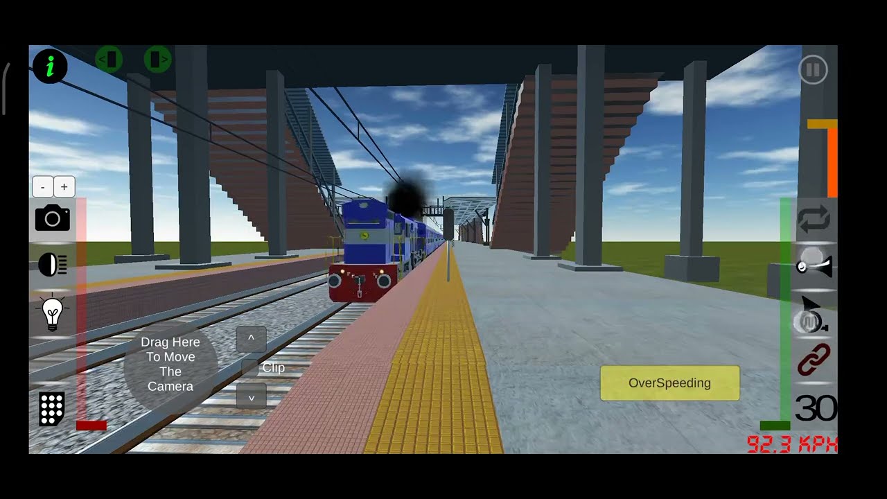 TRAIN ZIMULATOR GAMEPLAY | TRAIN CROSS CHUNABHATI STATION AT FULL SPEED | WDM3D ED