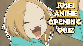 Anime Opening Quiz Josei Edition